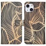 iMoshion Design Softcase Bookcase iPhone 13 - Golden Leaves