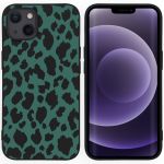 iMoshion Design hoesje iPhone 13 - Luipaard - Groen / Zwart