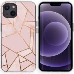 iMoshion Design hoesje iPhone 13 - Grafisch Koper / Roze