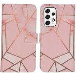 iMoshion Design Softcase Bookcase Samsung Galaxy A53 - Pink Graphic