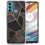 iMoshion Design hoesje Motorola Moto G60 - Grafisch Koper / Zwart