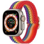 iMoshion Elastisch nylon bandje Apple Watch Series 1-8 / SE / Ultra - 42/44/45/49 mm - Rainbow