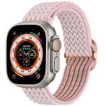 iMoshion Elastisch nylon bandje Apple Watch Series 1-8 / SE / Ultra - 42/44/45/49 mm - Roze