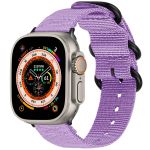 iMoshion Nylon bandje Apple Watch Series 1-9 / SE / Ultra (2) - 42/44/45/49 mm - Paars