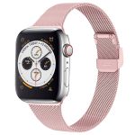 iMoshion Milanees vouwbandje Apple Watch Series 1-8 / SE - 38/40/41mm - Roze