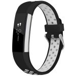 iMoshion Siliconen sport bandje Fitbit Alta (HR) - Zwart/Wit