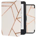 iMoshion Design Slim Hard Case Sleepcover Kobo Clara 2E / Tolino Shine 4 - White Graphic