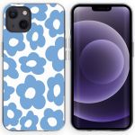iMoshion Design hoesje iPhone 13 - Retro Blue Flowers