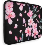 iMoshion Universele Design Sleeve 15 inch - Blossom Watercolor Black