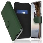 Accezz Xtreme Wallet Bookcase Samsung Galaxy S21 FE - Donkergroen