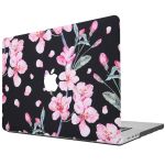 iMoshion Design Laptop Cover MacBook Pro 14 inch (2021) - Blossom Watercolor Black
