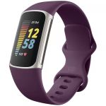 iMoshion Siliconen bandje Fitbit Charge 5 - Maat S - Paars