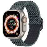 iMoshion Elastisch nylon bandje Apple Watch Series 1-8 / SE / Ultra - 42/44/45/49 mm - Donkergrijs