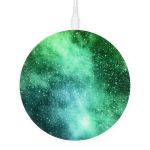 iMoshion Design wireless charger - Fast Charge draadloze oplader 10W - Green Blue Galaxy