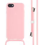 iMoshion Siliconen hoesje met koord iPhone SE (2022 / 2020) / 8 / 7 - Roze