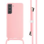 iMoshion Siliconen hoesje met koord Samsung Galaxy S21 - Roze