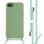iMoshion Siliconen hoesje met koord iPhone SE (2022 / 2020) / 8 / 7 - Groen