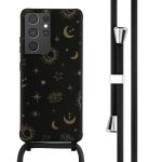 iMoshion Siliconen design hoesje met koord Samsung Galaxy S21 Ultra - Sky Black