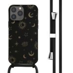 iMoshion Siliconen design hoesje met koord iPhone 13 Pro Max - Sky Black