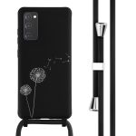 iMoshion Siliconen design hoesje met koord Samsung Galaxy S20 FE - Dandelion Black