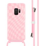 iMoshion Siliconen design hoesje met koord Samsung Galaxy S9 - Retro Pink