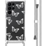 iMoshion Design hoesje met koord Samsung Galaxy S22 Ultra - Butterfly