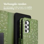 iMoshion Design Bookcase Samsung Galaxy A52(s) (5G/4G) - Green Flowers