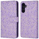 iMoshion Design Bookcase Samsung Galaxy A34 (5G) - Purple White Flowers