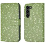 iMoshion Design Bookcase Samsung Galaxy S23 - Green Flowers