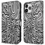 iMoshion Design Bookcase iPhone 12 (Pro) - Black And White