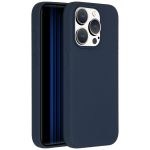 Accezz Liquid Silicone Backcover iPhone 15 Pro - Donkerblauw