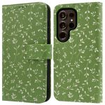 iMoshion Design Bookcase Samsung Galaxy S24 Ultra - Green Flowers