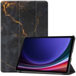 iMoshion Design Trifold Bookcase Samsung Galaxy Tab S9 - Black Marble