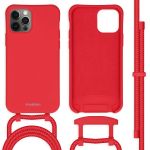 iMoshion Color Backcover met afneembaar koord iPhone 12 (Pro) - Rood