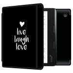 iMoshion Design Slim Hard Case Sleepcover met stand Kobo Sage / Tolino Epos 3 - Live Laugh Love