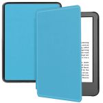 iMoshion Slim Hard Case Sleepcover Bookcase Amazon Kindle (2022) 11th gen - Lichtblauw