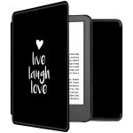 iMoshion Design Slim Hard Case Sleepcover Bookcase Amazon Kindle (2022) 11th gen - Live Laugh Love