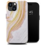 Selencia Vivid Backcover iPhone 15  - Chic Marble Gold