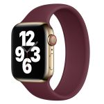 Apple Solobandje Apple Watch Series 1-9 / SE / Ultra (2) - 42/44/45/49 mm - Maat 5 - Plum