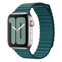 Apple Leather Loop Apple Watch Series 1-7 / SE 42/44/45 mm - Groen