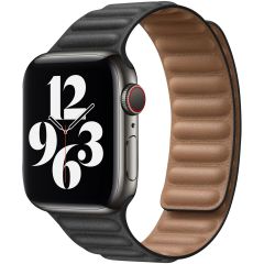 Apple Leather Link M/L Apple Watch Series 1-8 / SE - 38/40/41 mm - Zwart