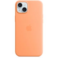Apple Silicone Backcover MagSafe iPhone 15 Plus - Orange Sorbet