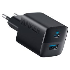 Anker 323 Power Adapter - Snellader met twee poorten - 33 Watt - Zwart