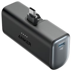 Anker Nano Powerbank met ingebouwde USB-C connector - 5.000 mAh - Zwart