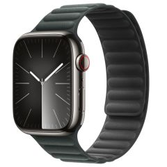 Apple Magnetic Link-bandje FineWoven Apple Watch Series 1-9 / SE / Ultra (2) - 42/44/45/49 mm - Maat M/L - Evergreen
