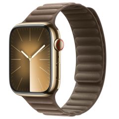 Apple Magnetic Link-bandje FineWoven Apple Watch Series 1-9 / SE / Ultra (2) - 42/44/45/49 mm - Maat M/L - Taupe