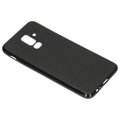 Carbon Softcase Backcover Samsung Galaxy A6 Plus (2018)