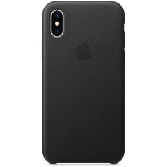 Apple Leather Backcover iPhone Xs - Black