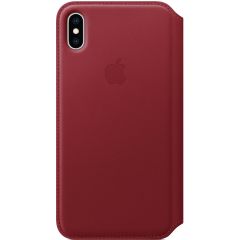 Apple Leather Folio Booktype iPhone Xs Max - Red