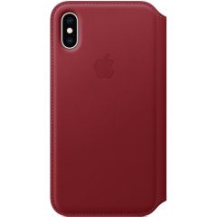 Apple Leather Folio Booktype iPhone X / Xs - Red